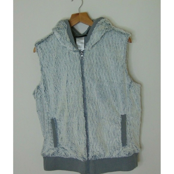 Patagonia Jackets & Blazers - Patagonia L Full Zip Fleece Conejo Vest Hood Gray